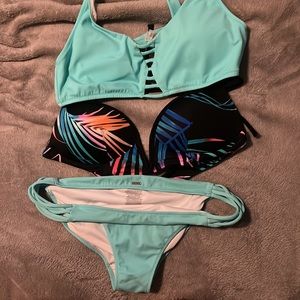 Two PINK tops and one bottom